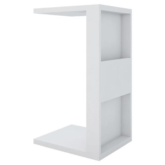Imagem de Mesa De Apoio Para Notebook e Sofá Branco Book Líder Design