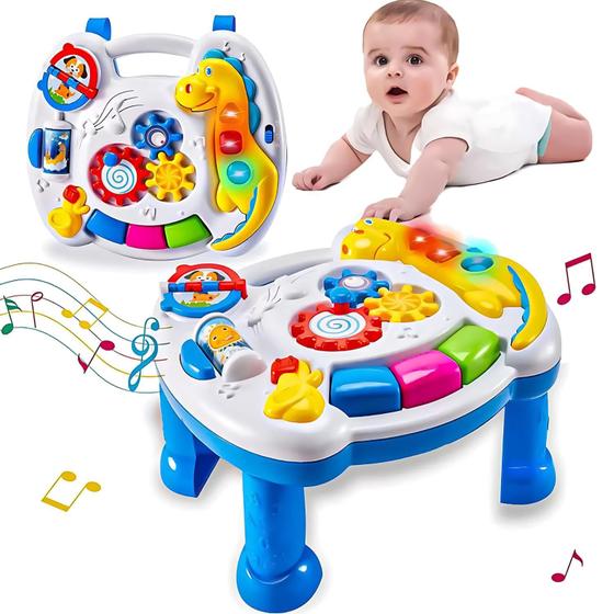 Mesa De Atividades Musical Mesinha Didática Com Som e Luz Menor preço em Mesa De Atividades Musical Mesinha Didática Com Som e Luz