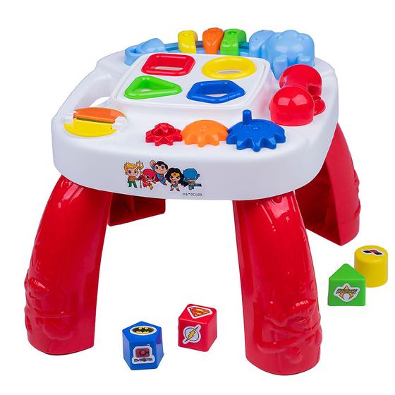 Imagem de Mesa De Atividades Vermelha Infantil Com Atividades Pedagógica - Play Time 