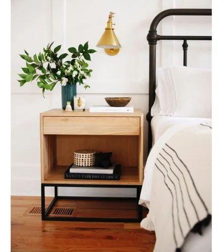 Mesa de Cabeceira 1 Gaveta Cama Quarto Retrô Industrial Revoir Madeira Metal é boa?