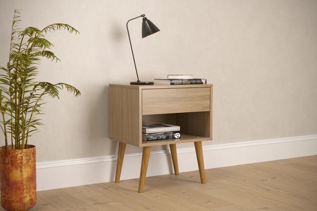 Imagem de Mesa de cabeceira 100% mdf villare hanover - village móveis