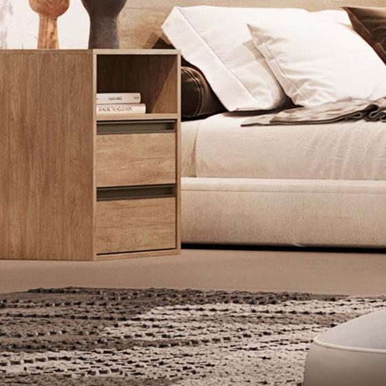 Imagem de Mesa de Cabeceira 2 Portas 100 MDF Select Belmax