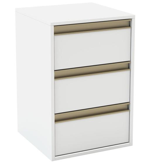 Imagem de Mesa de Cabeceira 3 Gavetas MDF Select Belmax