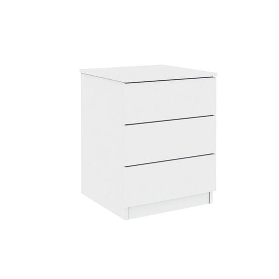 Imagem de Mesa de Cabeceira 3 Gavetas MDF Verona Tcil