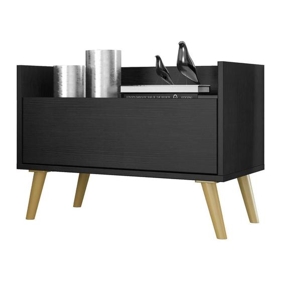 Imagem de Mesa de Cabeceira 60cm Retrô Multimóveis V3627
