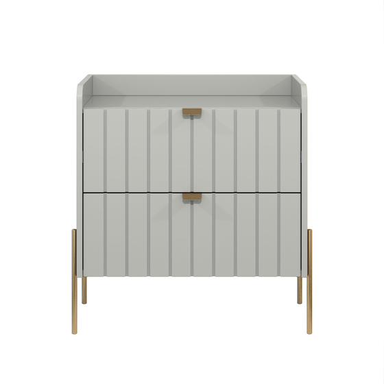 Imagem de mesa de cabeceira com gaveta off white para quarto 60cm