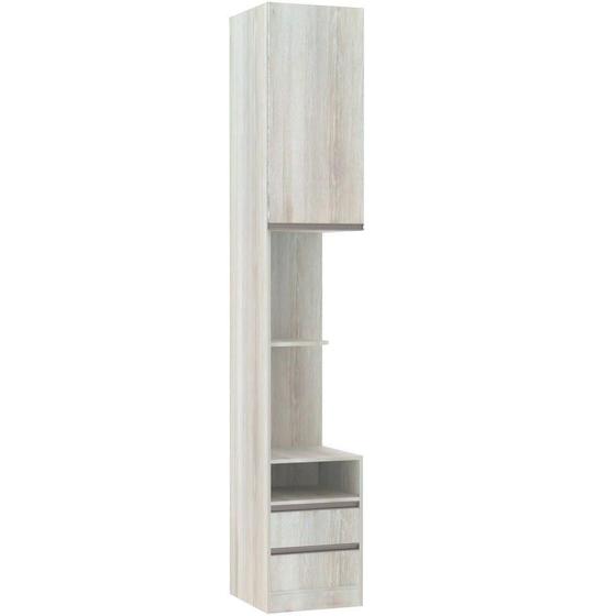 Imagem de Mesa de cabeceira Esquerdo 1 Porta 2 Gavetas Prime Plus Luciane Móveis