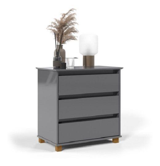 Mesa De Cabeceira Mini Cômoda 3 Gavetas Ej Móveis Tampo Mdf Menor preço em Mesa De Cabeceira Mini Cômoda 3 Gavetas Ej Móveis Tampo Mdf