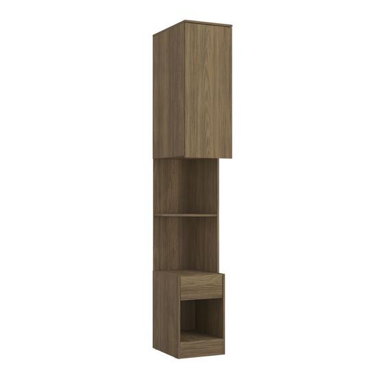 Imagem de Mesa de Cabeceira Modulado 1 Porta 1 Gaveta Arca - Nogueira