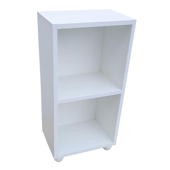 Imagem de Mesa De Cabeceira Multi-Uso Em Mdf Branco