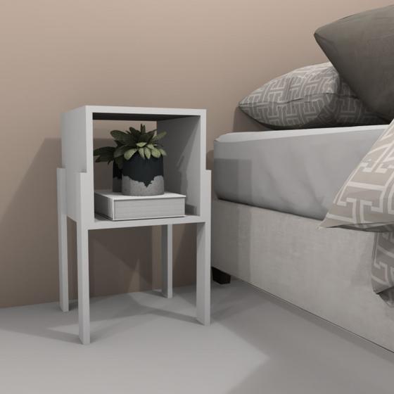 Imagem de Mesa de Cabeceira Quadrada, criado quadrado, Mesa de apoio, Criado lateral de cama, mesa de cabeceira, mesa de apoio