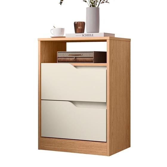 Imagem de Mesa de Cabeceira Sole 2 Gavetas Flex - Móveis Albatroz