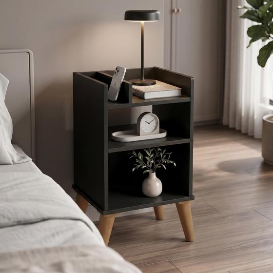 Mesa de Cabeceira Verona Moderna Compacta para Quarto