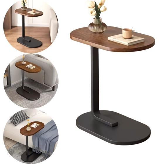 Imagem de Mesa De Canto Apoio Mesinha Lateral Mdf Sala Quarto Sofa
