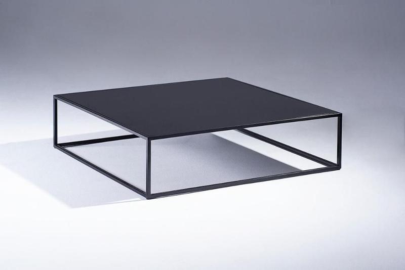 Imagem de Mesa de Centro Agnes 97cm Quadrada 100% MDF Pés em Metal