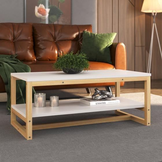 Imagem de Mesa de Centro com 01 Prateleira Nature