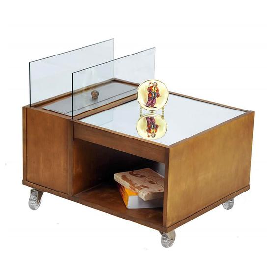 Imagem de Mesa De Centro Com Lareira À Álcool - Queimador De 40cm
