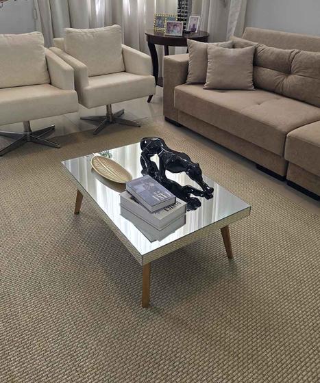 Imagem de Mesa de Centro Espelhada Ônix C 90 X A30 X L60