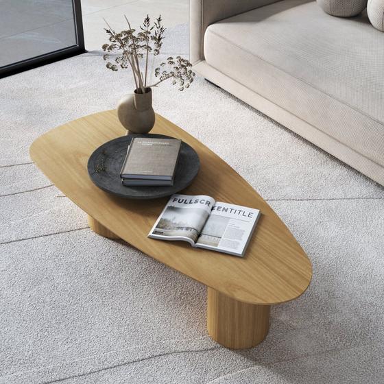 Imagem de Mesa de Centro Gama Orgânica 135cm X 60cm X 35cm Natural/Tawary