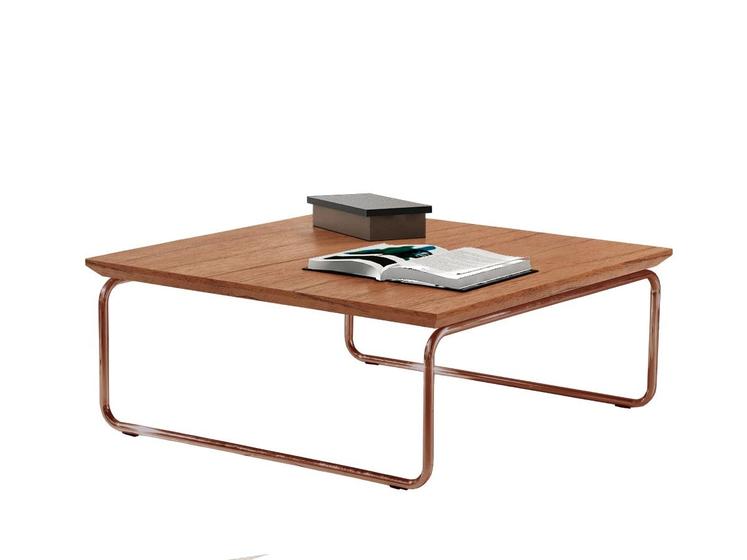 Imagem de Mesa de Centro Kairos Pé Cobre Bisart Decor