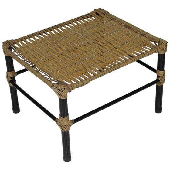 Imagem de Mesa de Centro para Área Externa Retangular Bela em Fibra Sintética 60cm Acesse Móveis