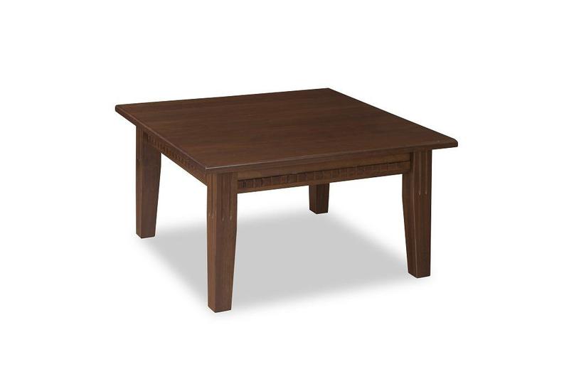 Mesa de Centro Quadrada Colonial Madeira Maciça Weihermann Mesa de