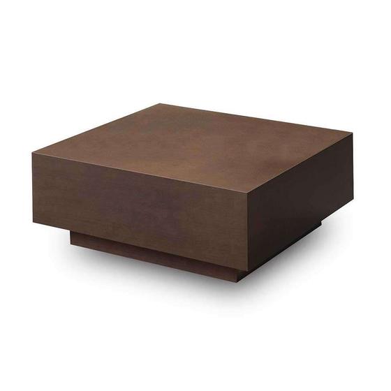 Mesa de Centro Quadrada Wood Caramelo Menor preço em Mesa de Centro Quadrada Wood Caramelo