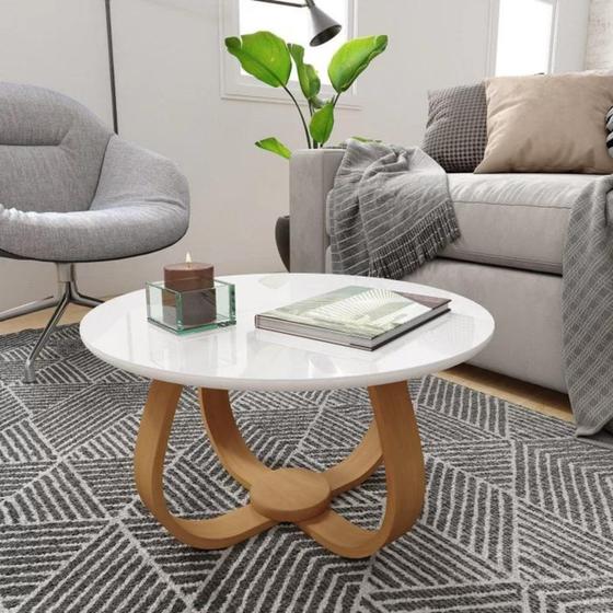 Imagem de Mesa de Centro Redonda 60cm Rubi