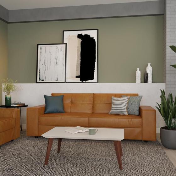 Imagem de Mesa de Centro Retangular CBraçoem Off White