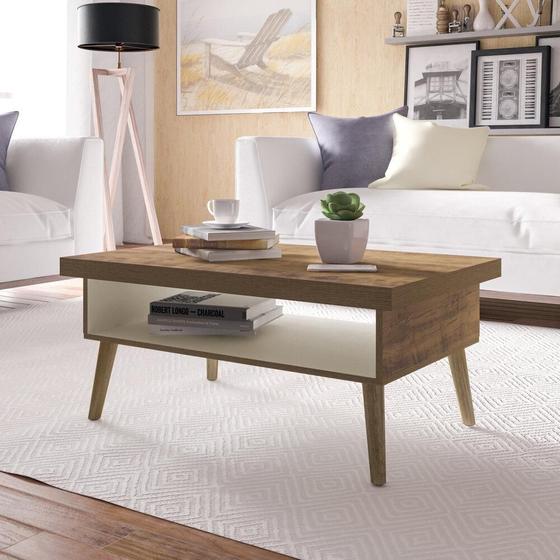 Imagem de Mesa de Centro Retrô 91cm com Nicho Multimóveis CR45149