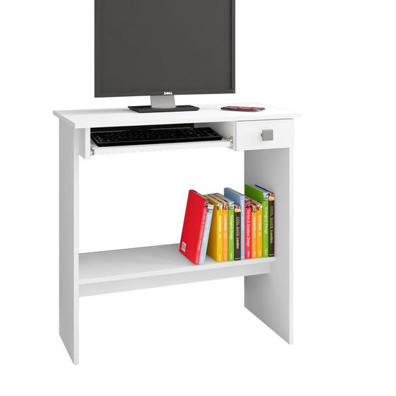 Imagem de Mesa de Computador 1 Gaveta Branco 891 AJL Móveis