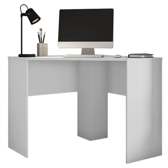 Imagem de Mesa De Computador Canto Office Cubic Branco - Caemmun