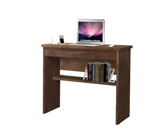 Imagem de Mesa de Computador e Notebook Home Office Vitoria Cor Canela - PRADO MOVEIS