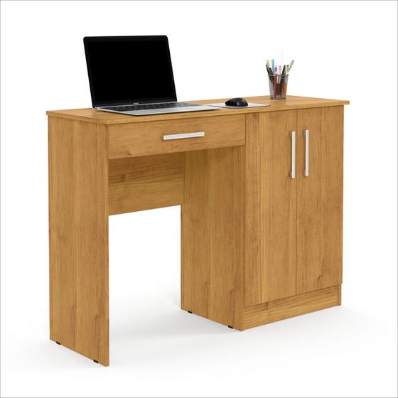 Imagem de Mesa de Computador Escrivaninha Com Organizador Space Cinamomo - Patrimar Móveis
