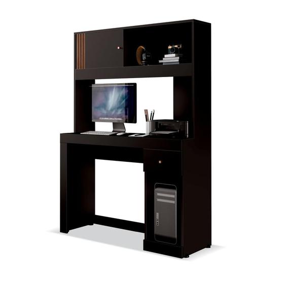 Mesa de computador Office Jóia Preto EDN Móveis Menor preço em Mesa de computador Office Jóia Preto EDN Móveis