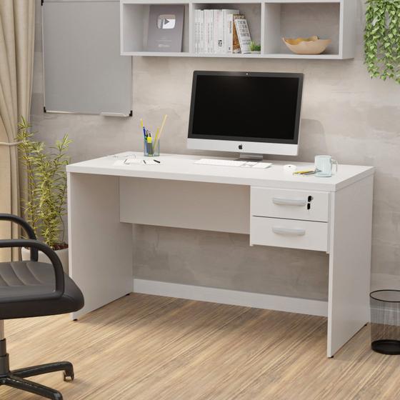 Menor preço em Mesa De Escritório Escrivaninha 1.20x60 C/gaveteiro Netmobil