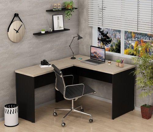 Mesa De Escrit rio Escrivaninha Em L 1 40x1 50 Tampo 30mm NetMobil 