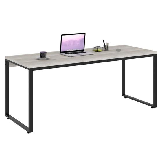 Imagem de Mesa de Escritório Kuandra Snow e Preta