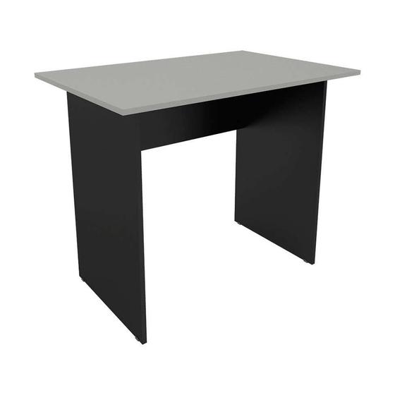 Imagem de Mesa De Escritório New City Retangular 90 cm Preto & Cinza