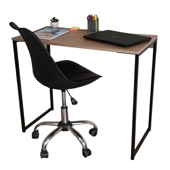 Imagem de Mesa de Escritório Strassis Design SD-3015 Metal e MDF Cor: Preta