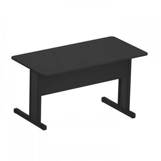 Mesa de Escritório Uno Reta 160 x 60 Preta Menor preço em Mesa de Escritório Uno Reta 160 x 60 Preta