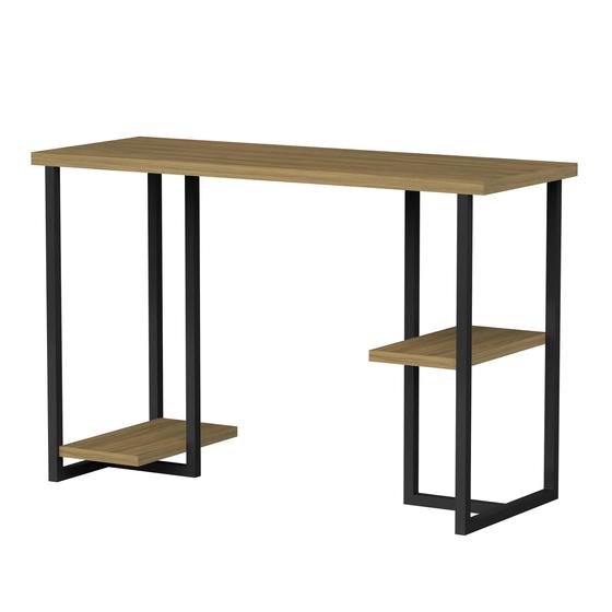 Mesa Computador HealSmart 81cm - Madeira, Bolsa Armazenamento, Design Moderno