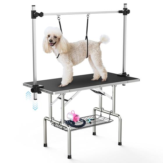 Imagem de Mesa de higiene Lyromix para cães e gatos grandes 46" preta