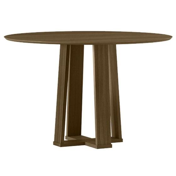 Imagem de Mesa De Jantar 120 Cm Isabela Sem Vidro Imbuia - New Ceval