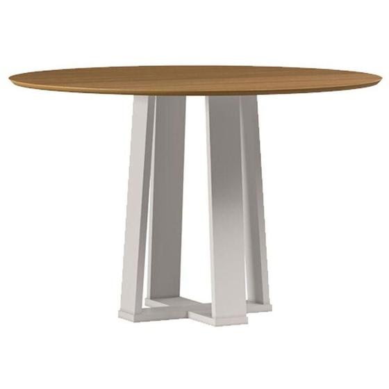 Imagem de Mesa De Jantar 120 Cm Isabela Sem Vidro Off White Ype - New Ceval