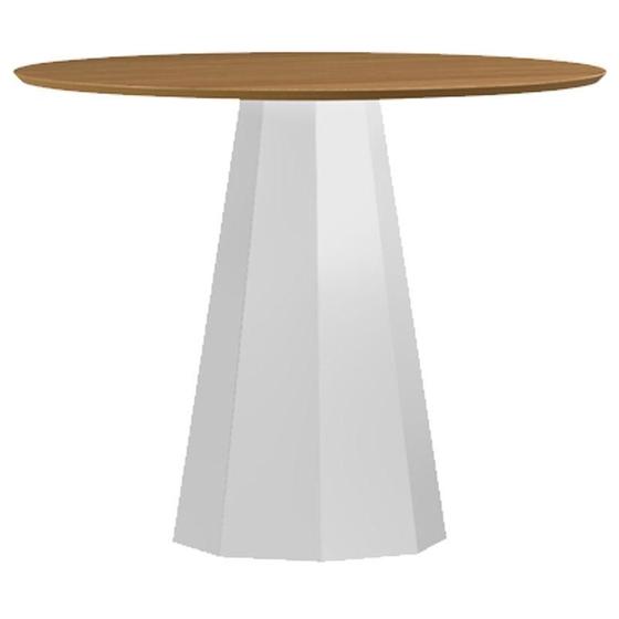 Imagem de Mesa de Jantar 120x120 cm Isis sem Vidro Off White Ype  New Ceval