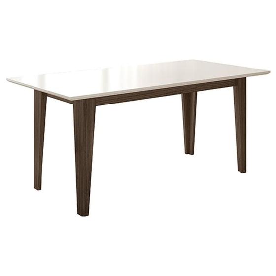 Imagem de Mesa de Jantar 160cm Liz Amêndoa Off White  Poliman