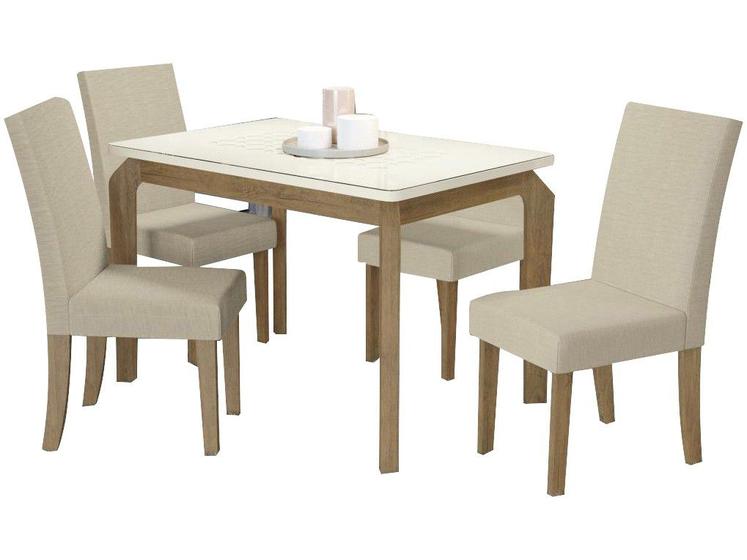 Imagem de Mesa de Jantar 4 Cadeiras Retangular