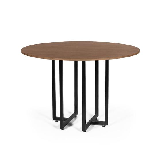 Imagem de Mesa de Jantar 4 Lugares 90cm Redonda Industrial Dommus Noronha - Straub Web