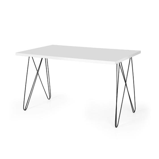 Imagem de Mesa de Jantar 4 Lugares Retangular 120x75 Industrial Roma Branca - Straub Web